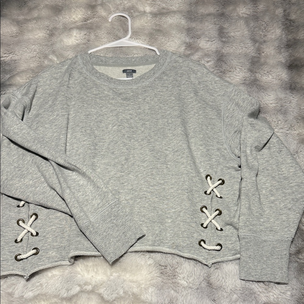 Aerie Heather Gray Knit Top